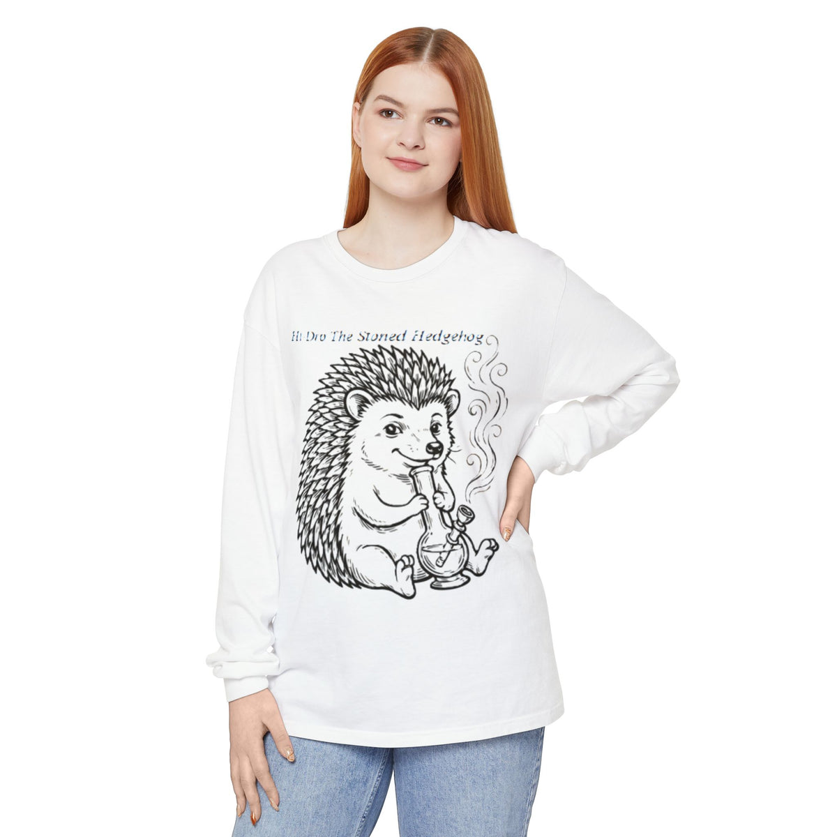 Hi I'm Hi-Dro The Stoned Hedgehog Long Sleeve T-Shirt