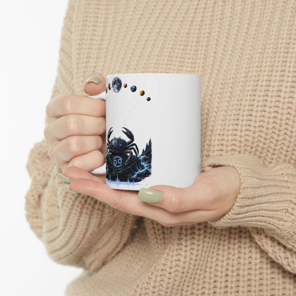 CANCER Astrology Ceramic Mug — Zodiac Constellation Coffee Cup (11oz & 15oz)