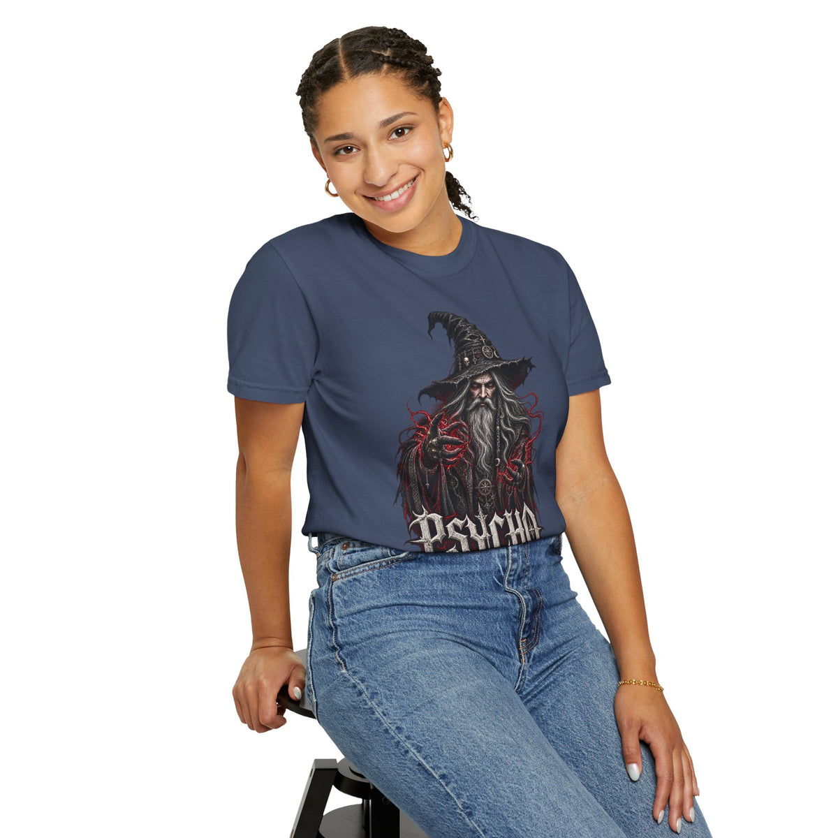Psycho Wizard T-Shirt — Gothic Wizard Graphic Tee