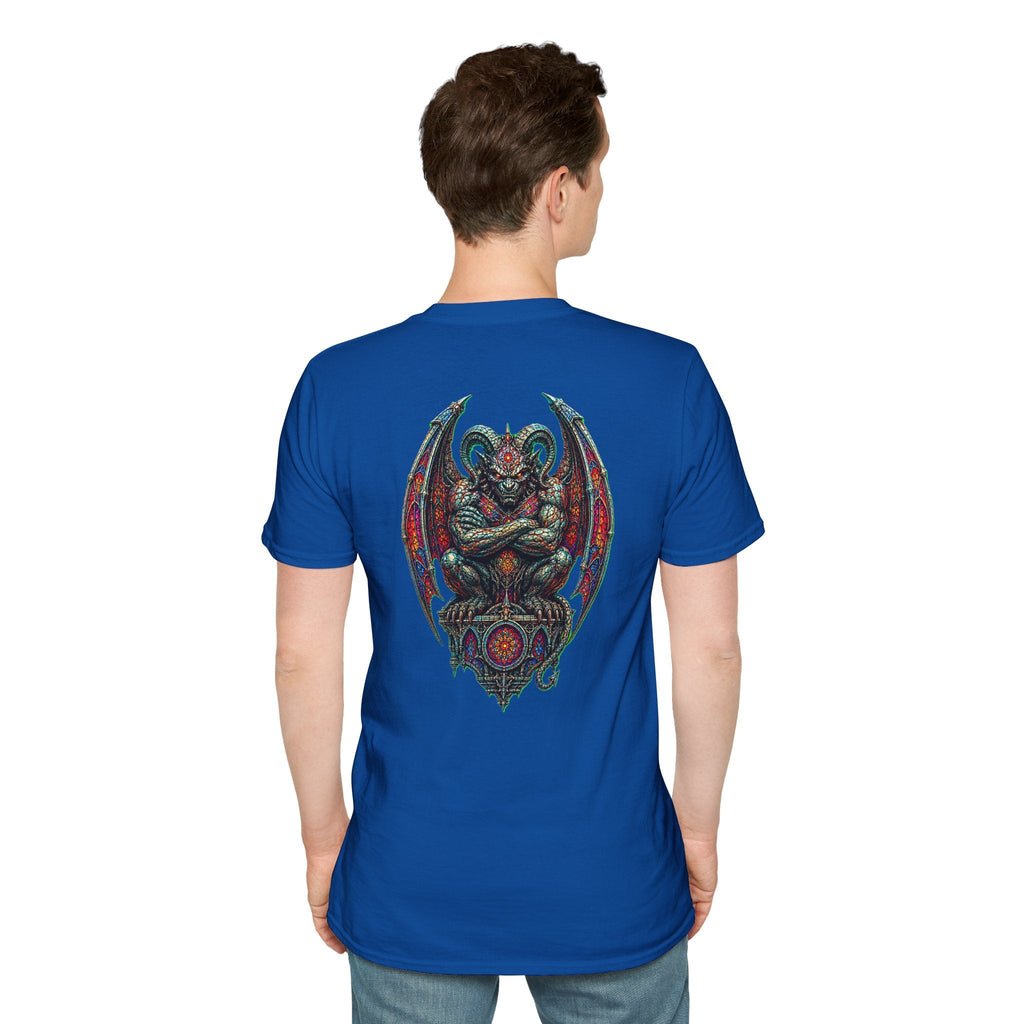 Demon Gargoyle Graphic T-Shirt — Gothic Occult Art Tee