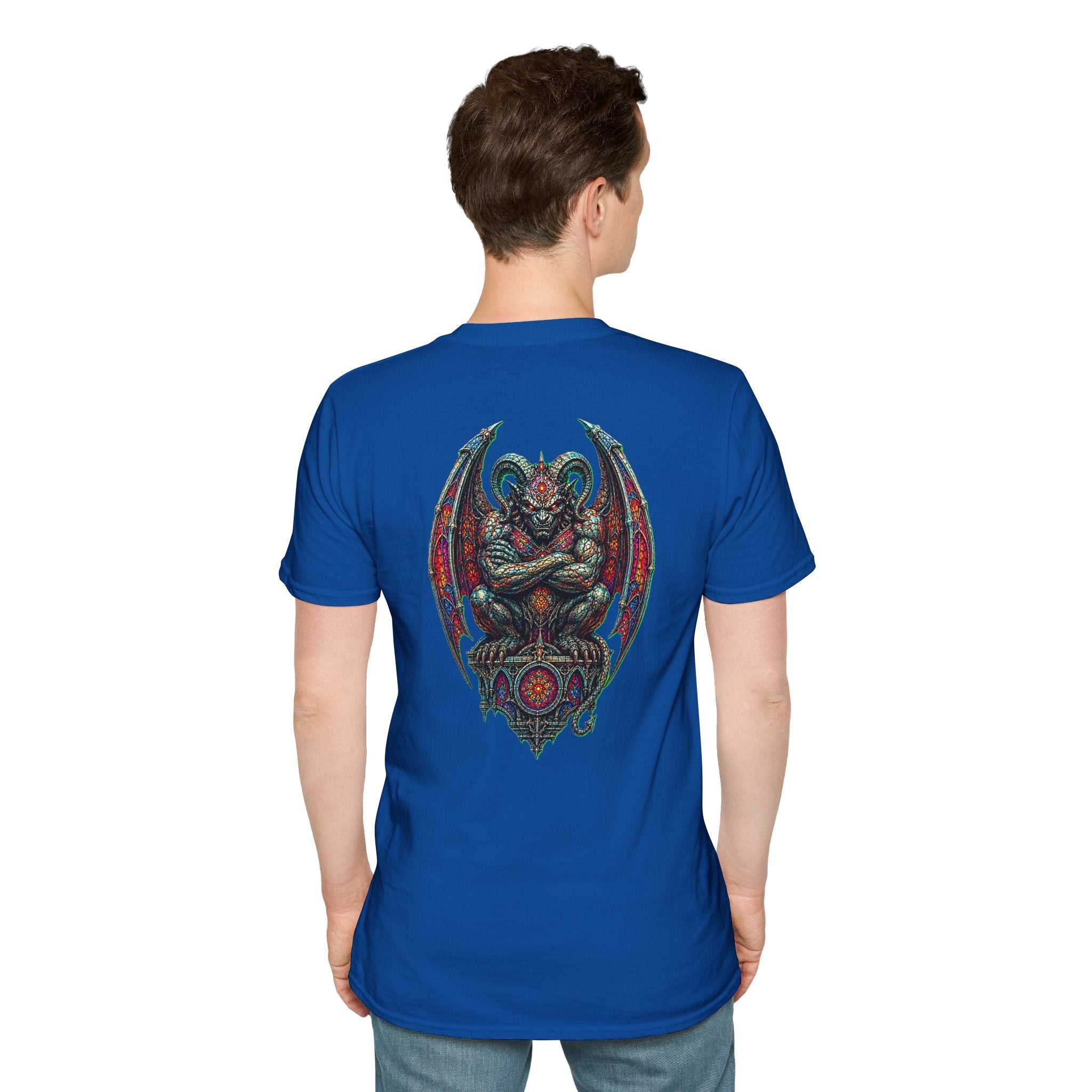 Demon Gargoyle Graphic T-Shirt — Gothic Occult Art Tee