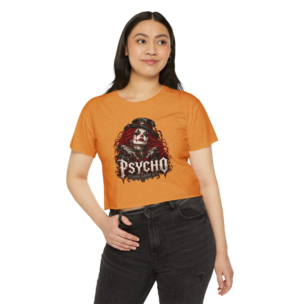 Psycho Female Clown Women's Festival Crop Top