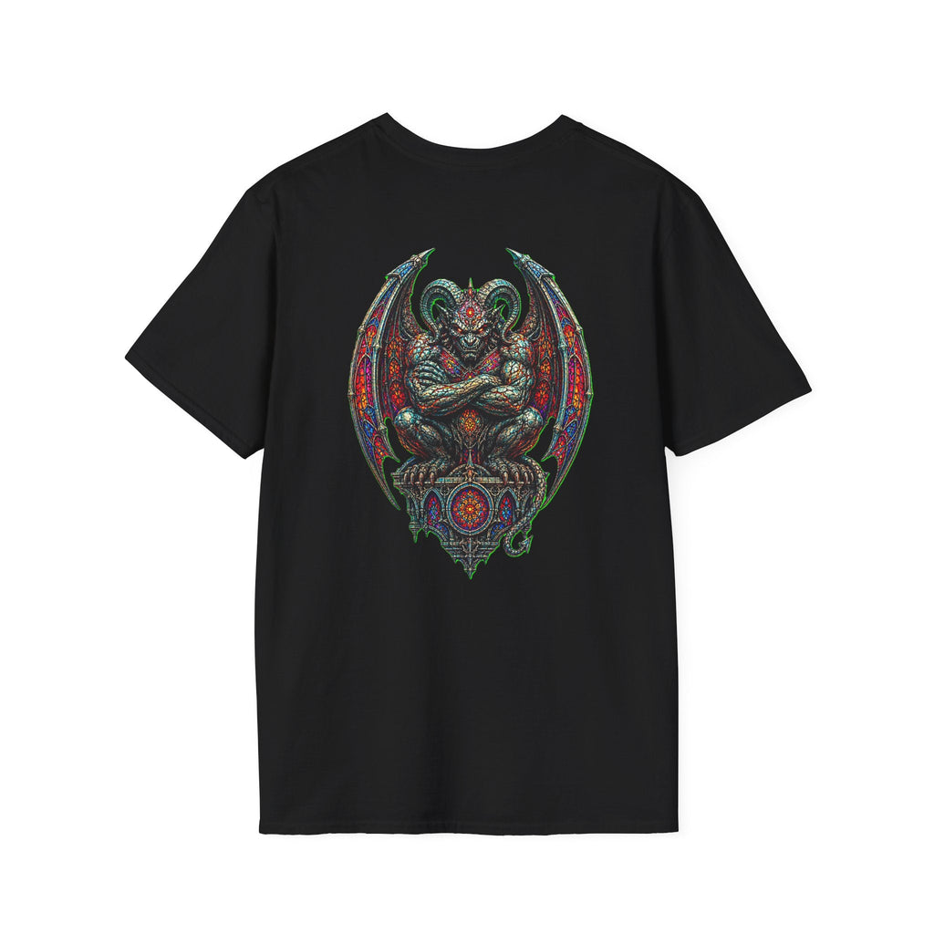 Demon Gargoyle Graphic T-Shirt — Gothic Occult Art Tee