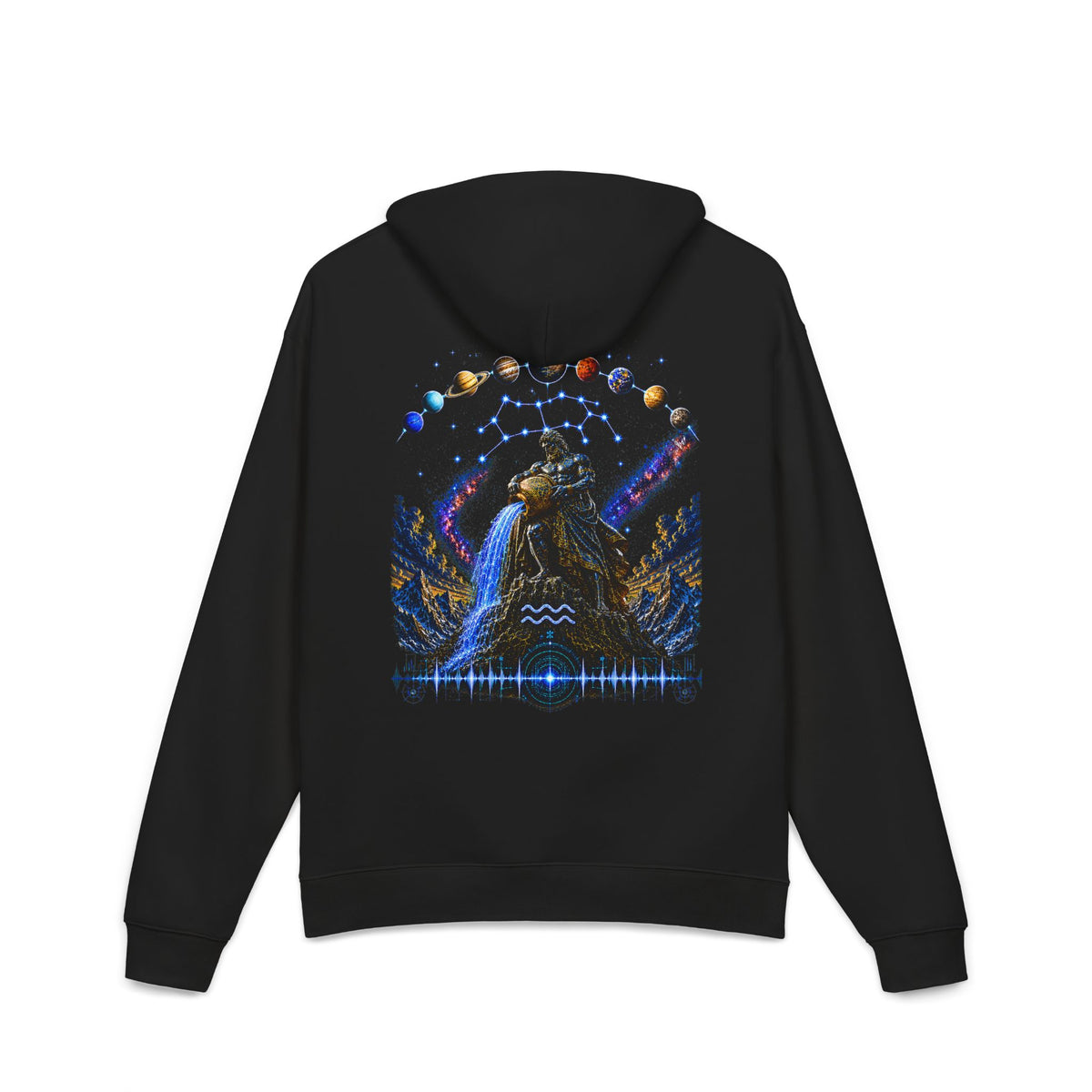 Aquarius Cosmic Zodiac Hoodie