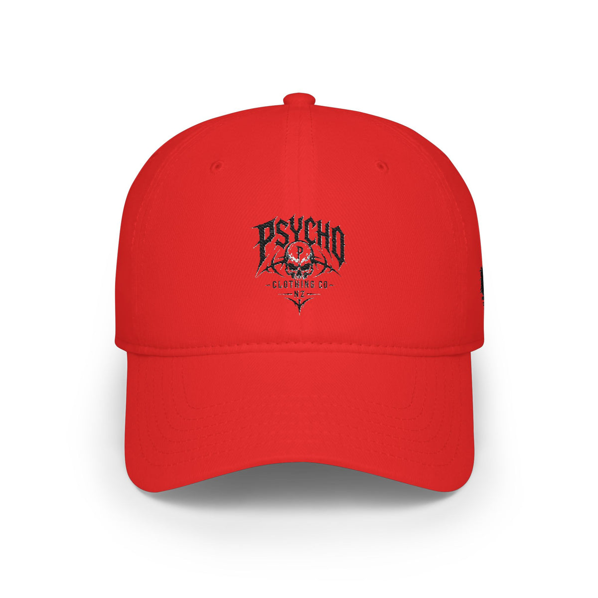 Baseball Cap — Psycho" Skull Graphic Hat