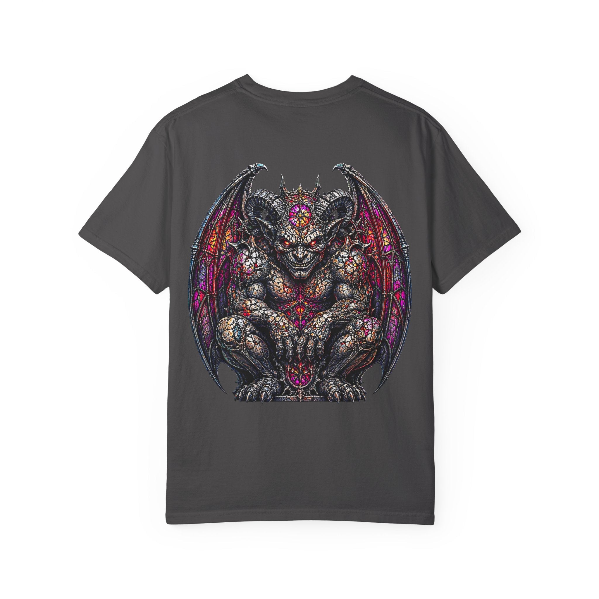 Gargoyle Graphic T-Shirt — Gothic Demon Back Print