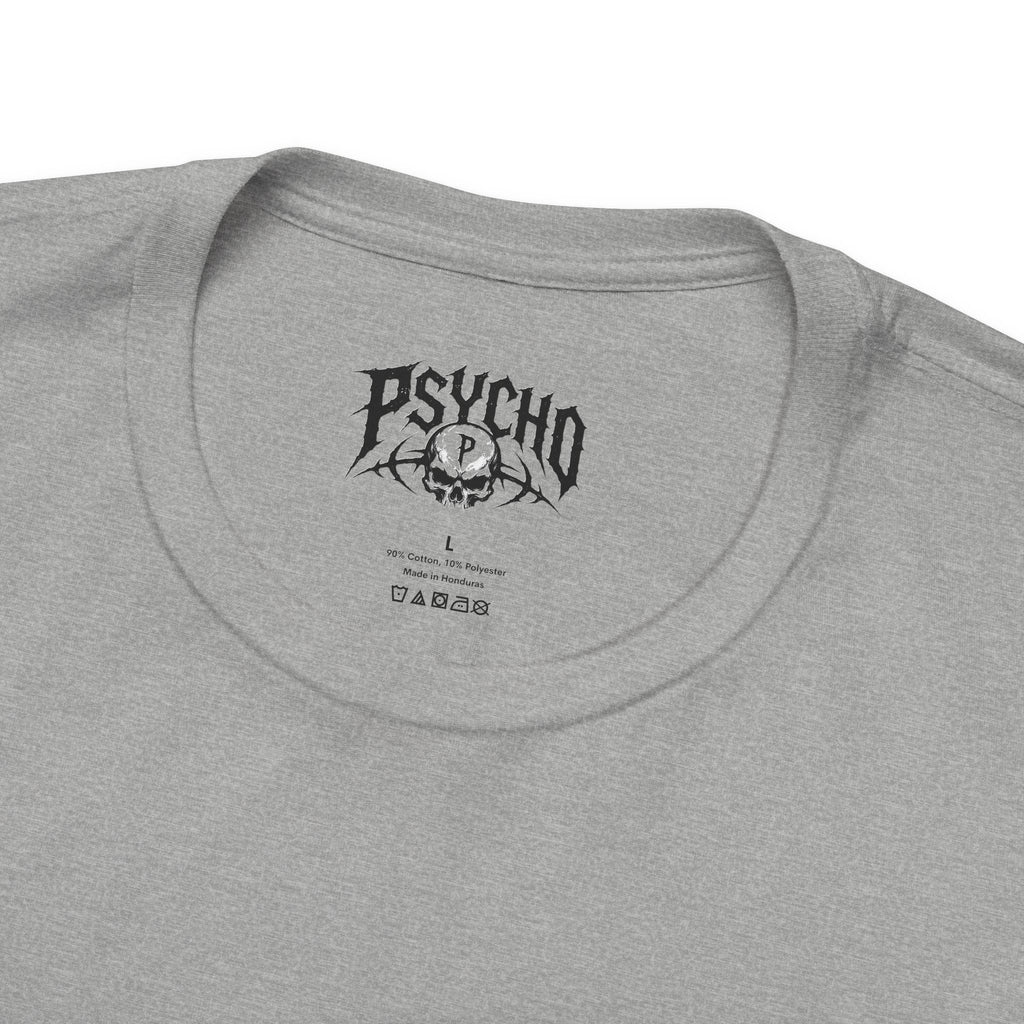 Psycho Clothing Co. Skull Tee — Gothic Rock Band Graphic T-Shirt