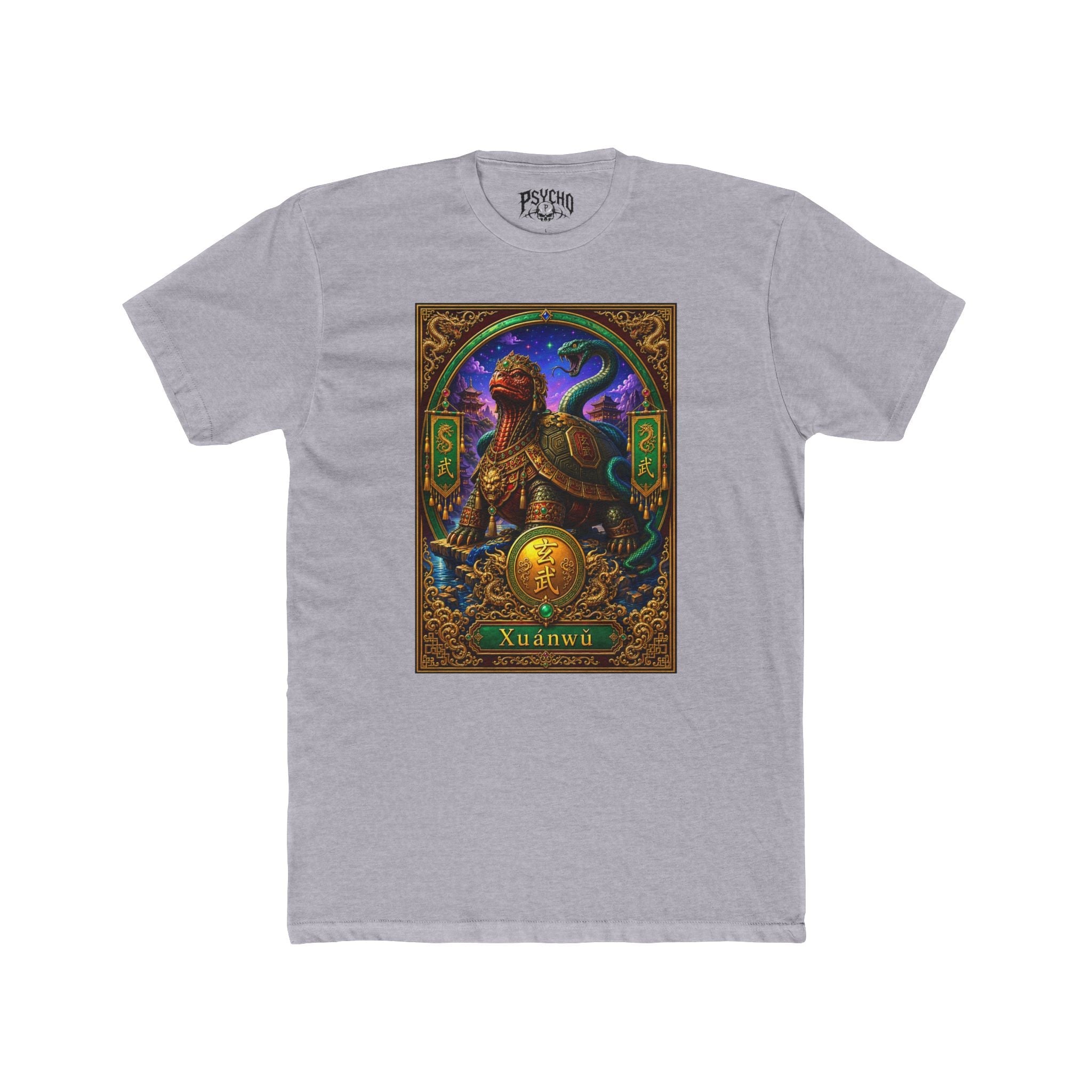Xuánwǔ Black Tortoise Guardian Tee — Chinese Celestial Warrior T-Shirt