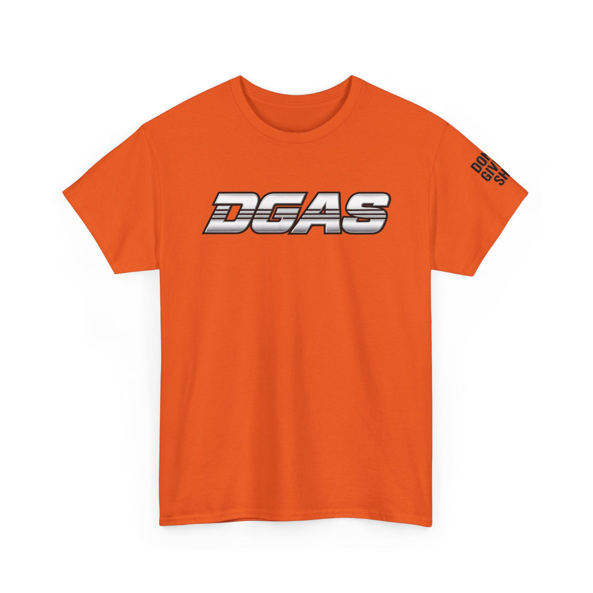 DGAS (Dont Give A Shit) Retro Logo Tee — White Graphic T-Shirt
