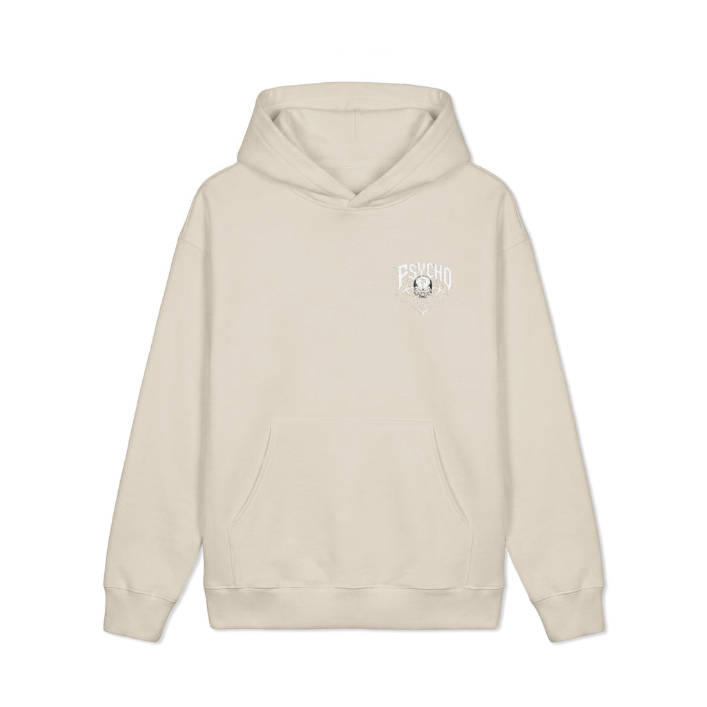 Psycho Skull Hoodie — Graphic Heavyweight Hooded Sweatshirt