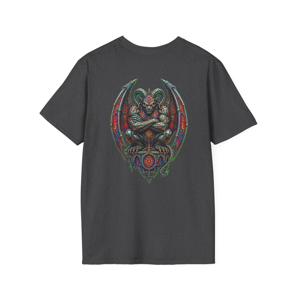 Demon Gargoyle Graphic T-Shirt — Gothic Occult Art Tee