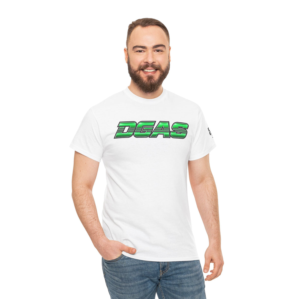 DGAS (Dont Give A Shit) Green Retro Logo Tee — Streetwear Graphic T-Shirt
