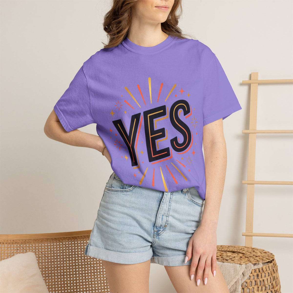 YES Graphic T-Shirt — Bold Retro Celebration Tee