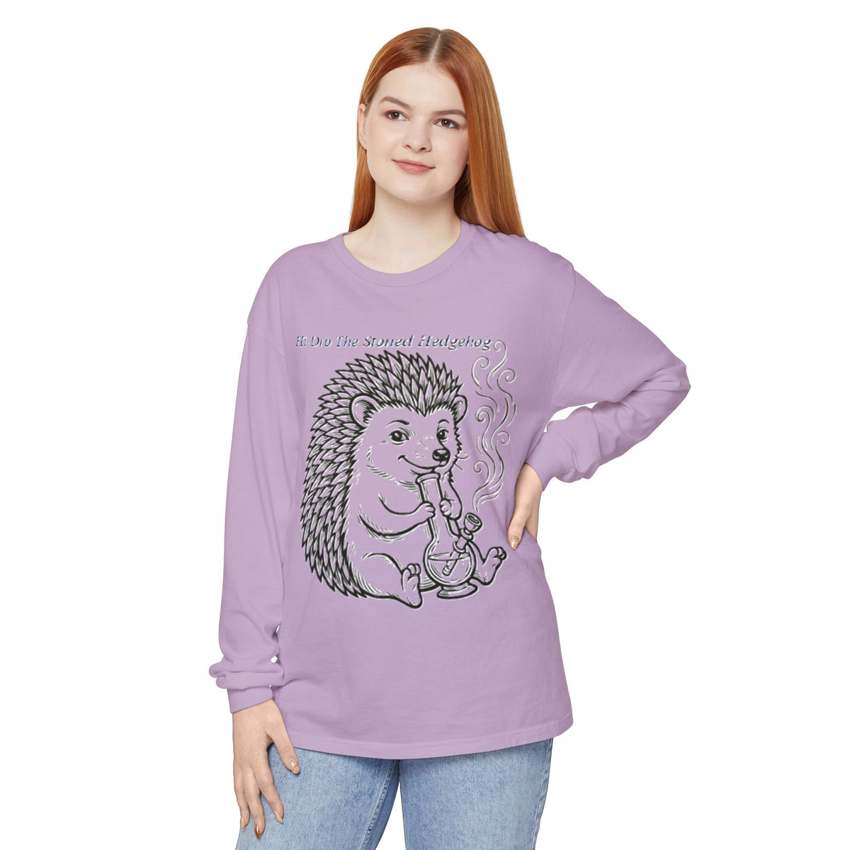 Hi I'm Hi-Dro The Stoned Hedgehog Long Sleeve T-Shirt