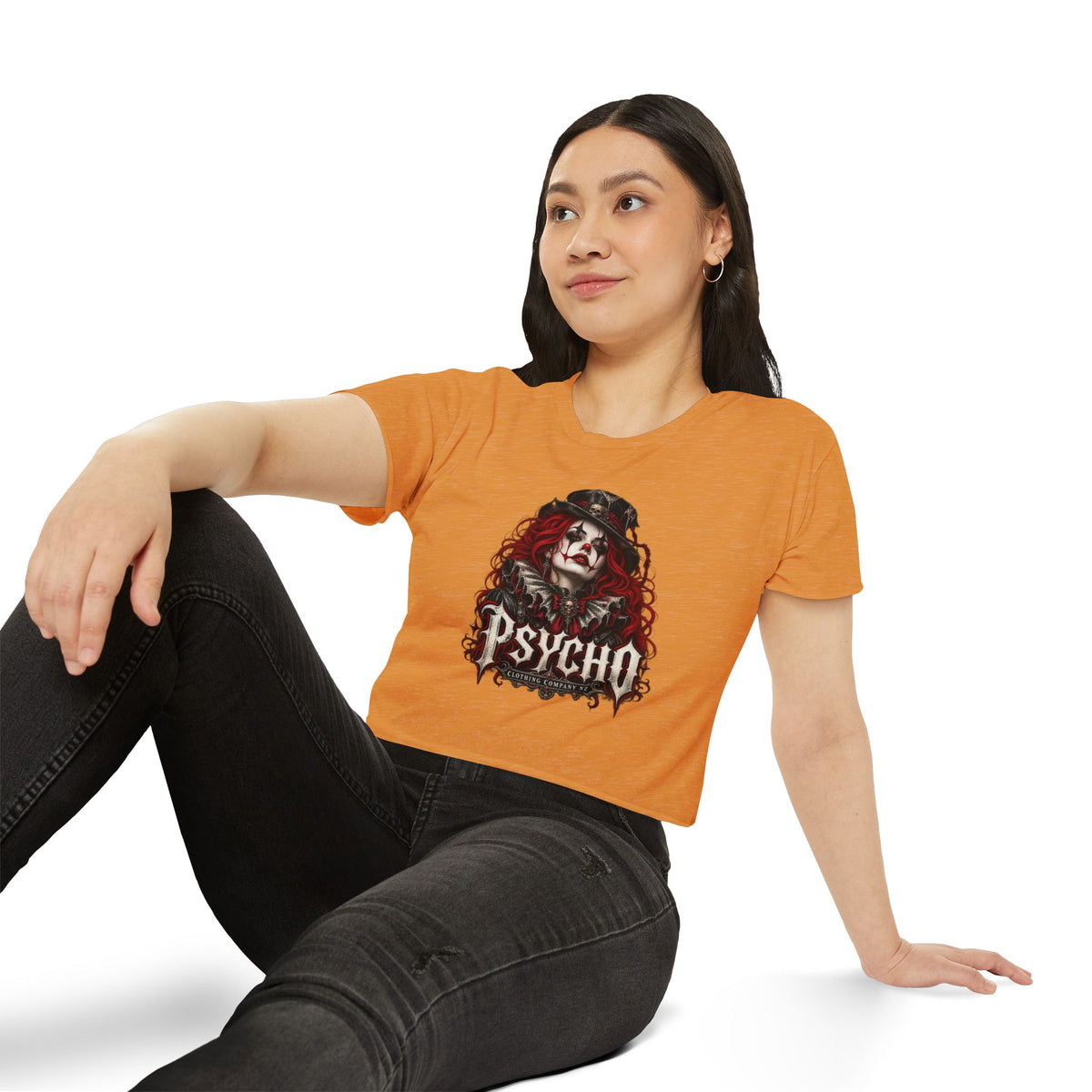 Psycho Female Clown Women's Festival Crop Top
