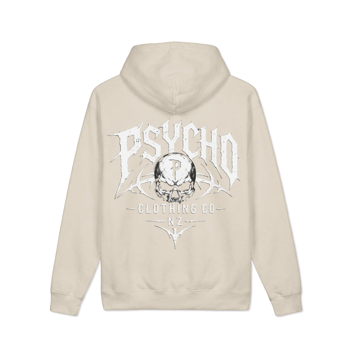 Psycho Skull Hoodie — Graphic Heavyweight Hooded Sweatshirt