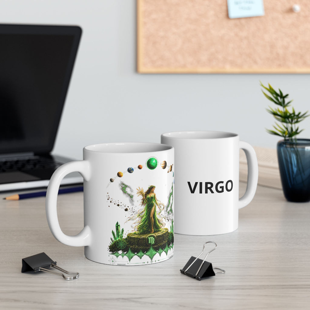VIRGO Astrology Ceramic Mug — Zodiac Constellation Coffee Cup (11oz & 15oz)