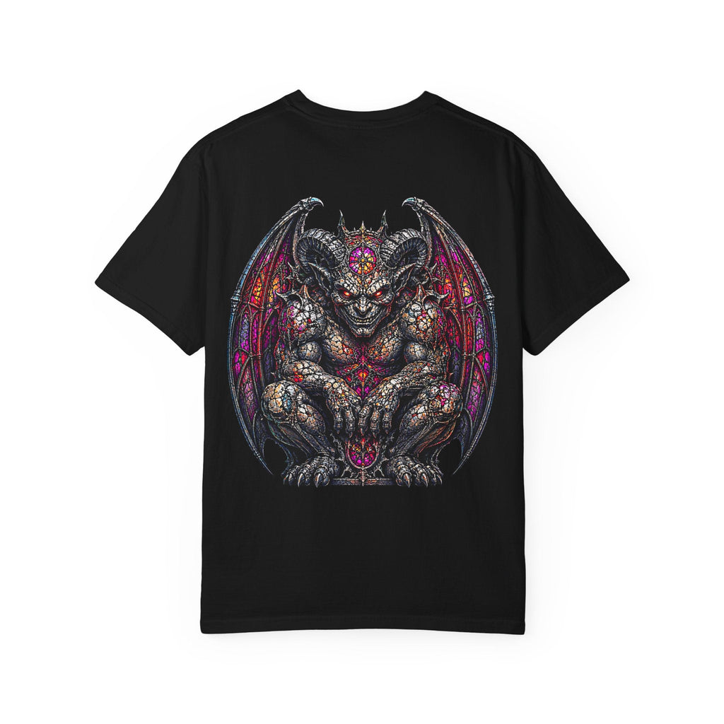 Gargoyle Graphic T-Shirt — Gothic Demon Back Print
