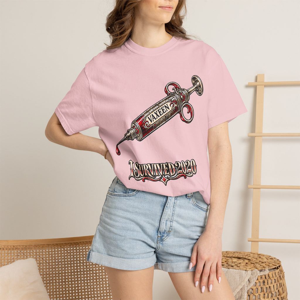 I Survived 2020 T-Shirt — Retro Syringe Graphic Tee