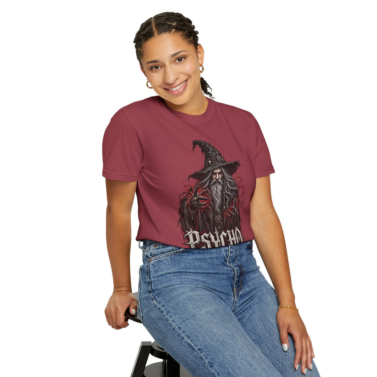 Psycho Wizard T-Shirt — Gothic Wizard Graphic Tee