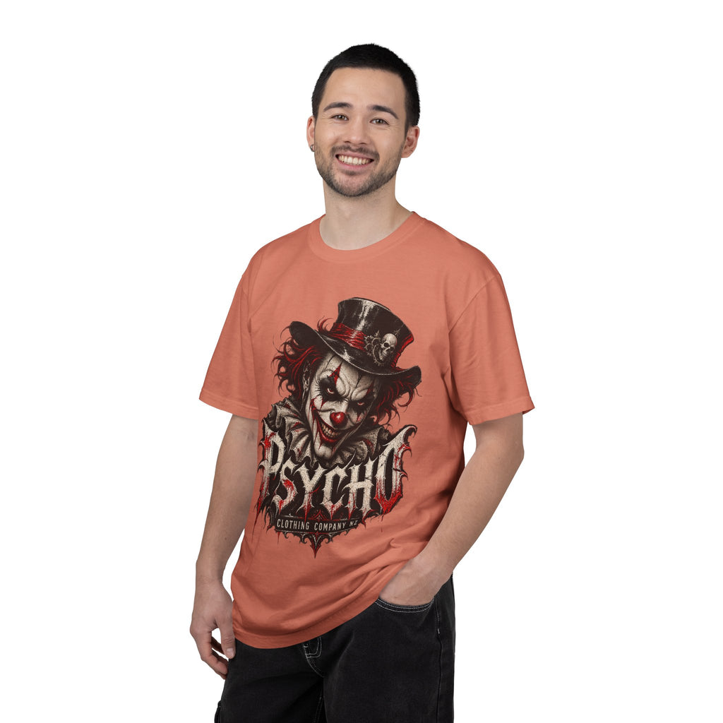 Psycho Clown Male Graphic T-Shirt — Creepy Gothic Horror Tee
