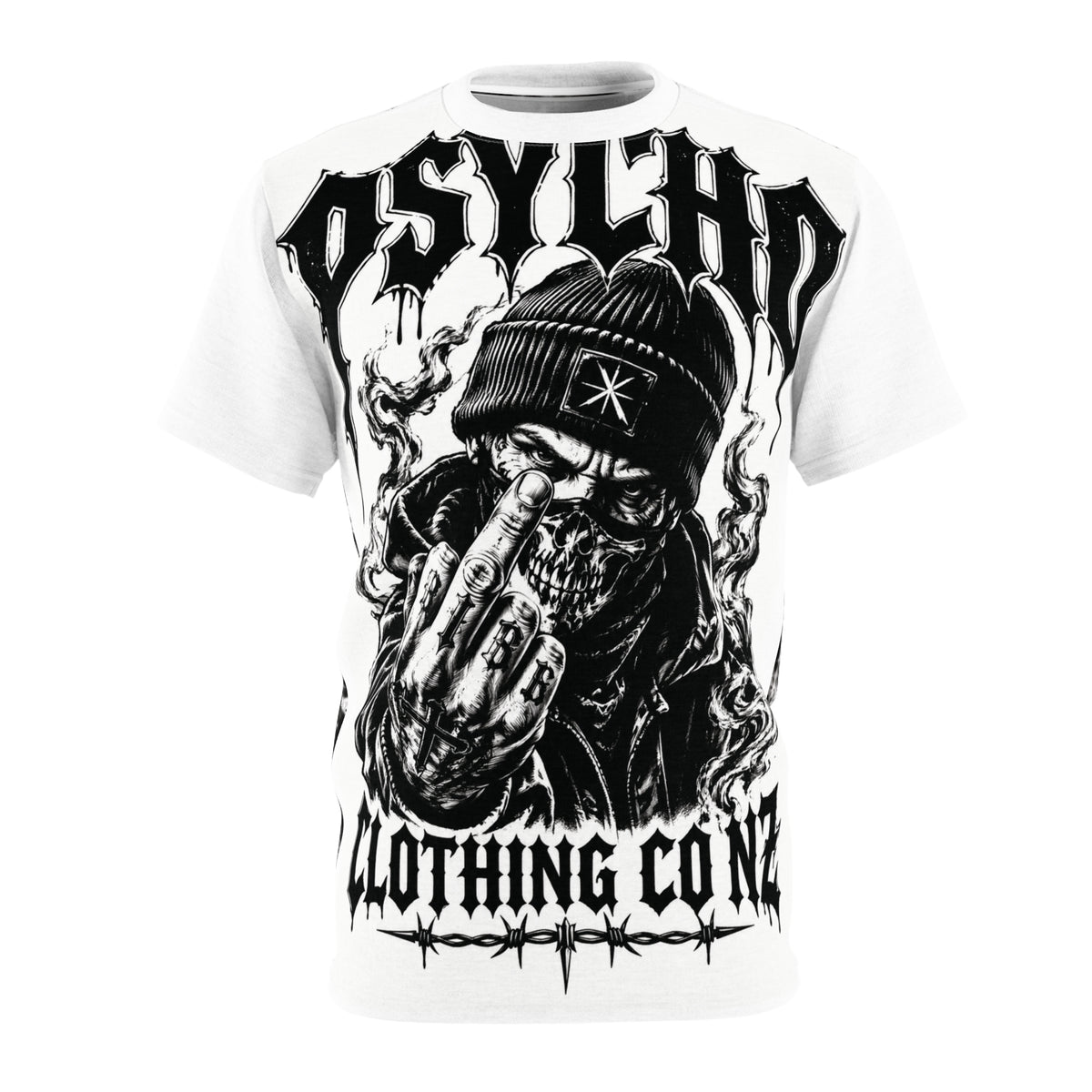 Psycho Clothing Co NZ Graphic Tee — Streetwear Shirt