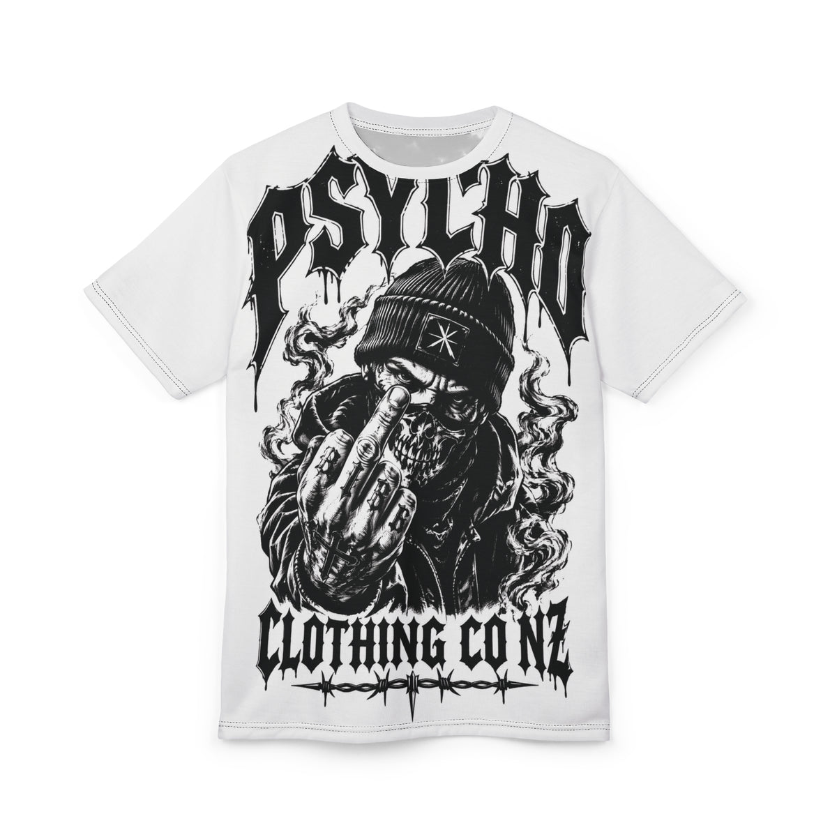 Psycho Clothing Co NZ Graphic Tee — Streetwear Shirt