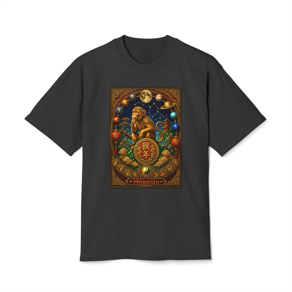 Chinese Zodiac Hounian T Shirt— Vintage Lunar New Year of the Monkey Design