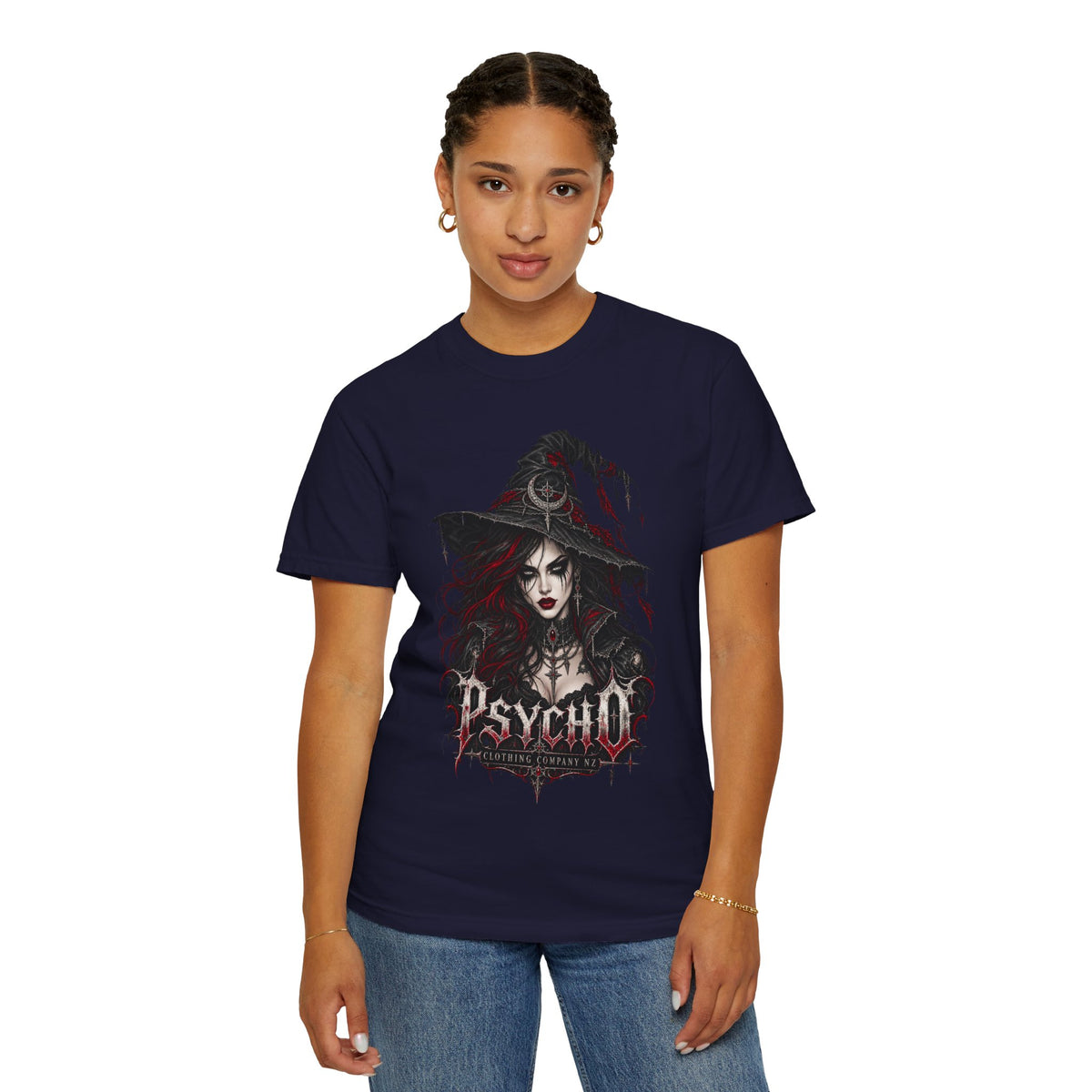 Psycho Witch Gothic Graphic T-Shirt
