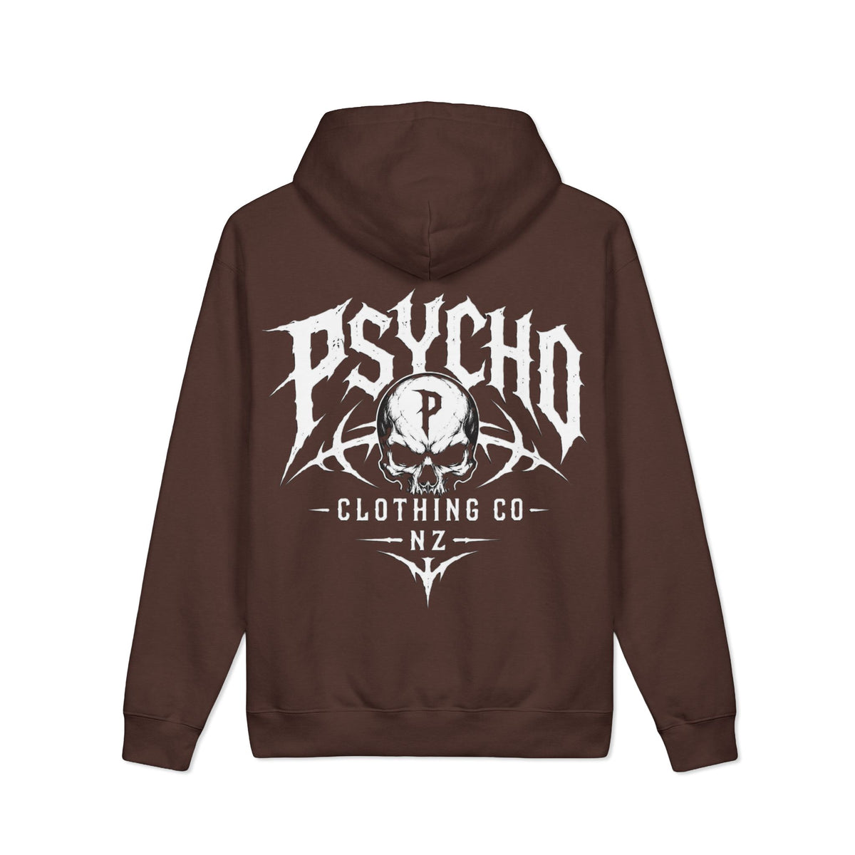 Psycho Skull Hoodie — Graphic Heavyweight Hooded Sweatshirt