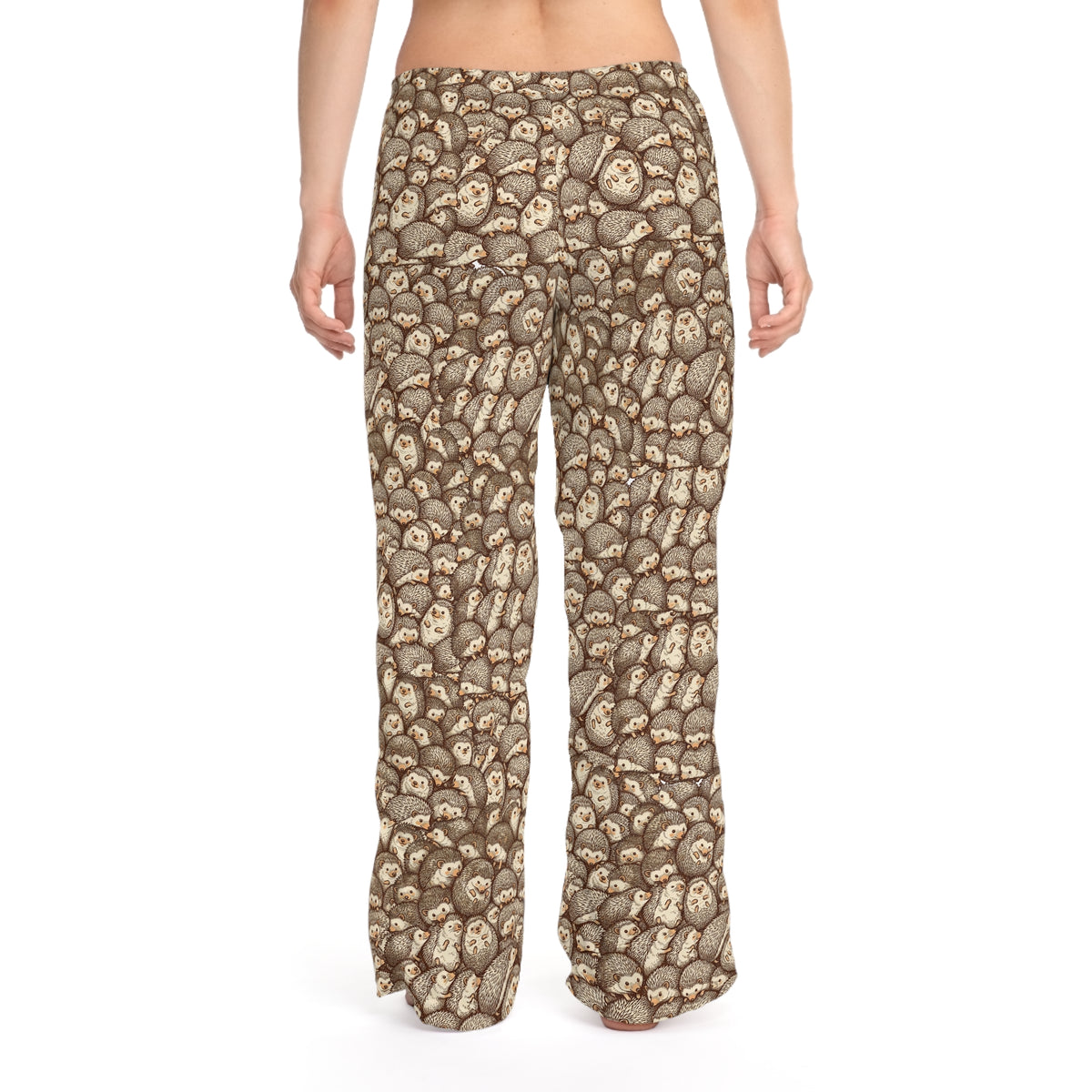 Cozy Hedgehog Print Women's Pajama Pants — Cute All-Over-Print Loungewear