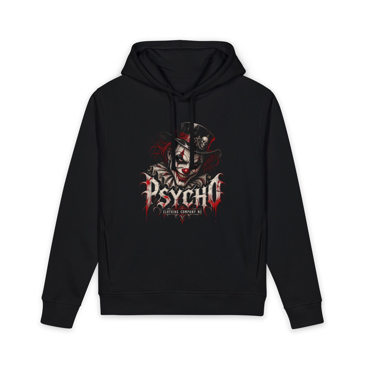 Psycho Clown Graphic Hoodie — Horror Skull Streetwear
