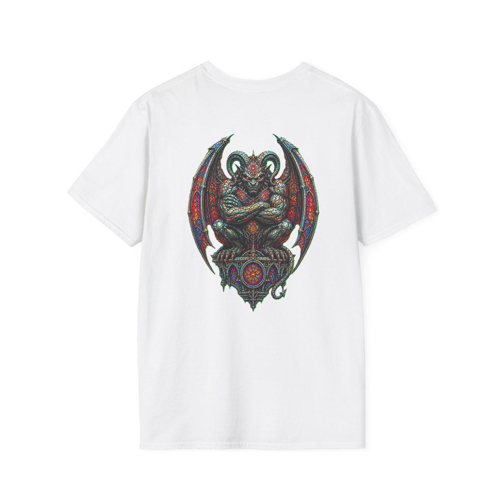 Demon Gargoyle Graphic T-Shirt — Gothic Occult Art Tee