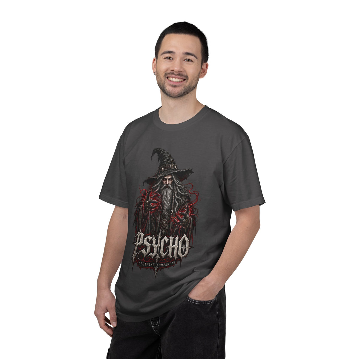 Psycho Wizard T-Shirt — Gothic Wizard Graphic Tee