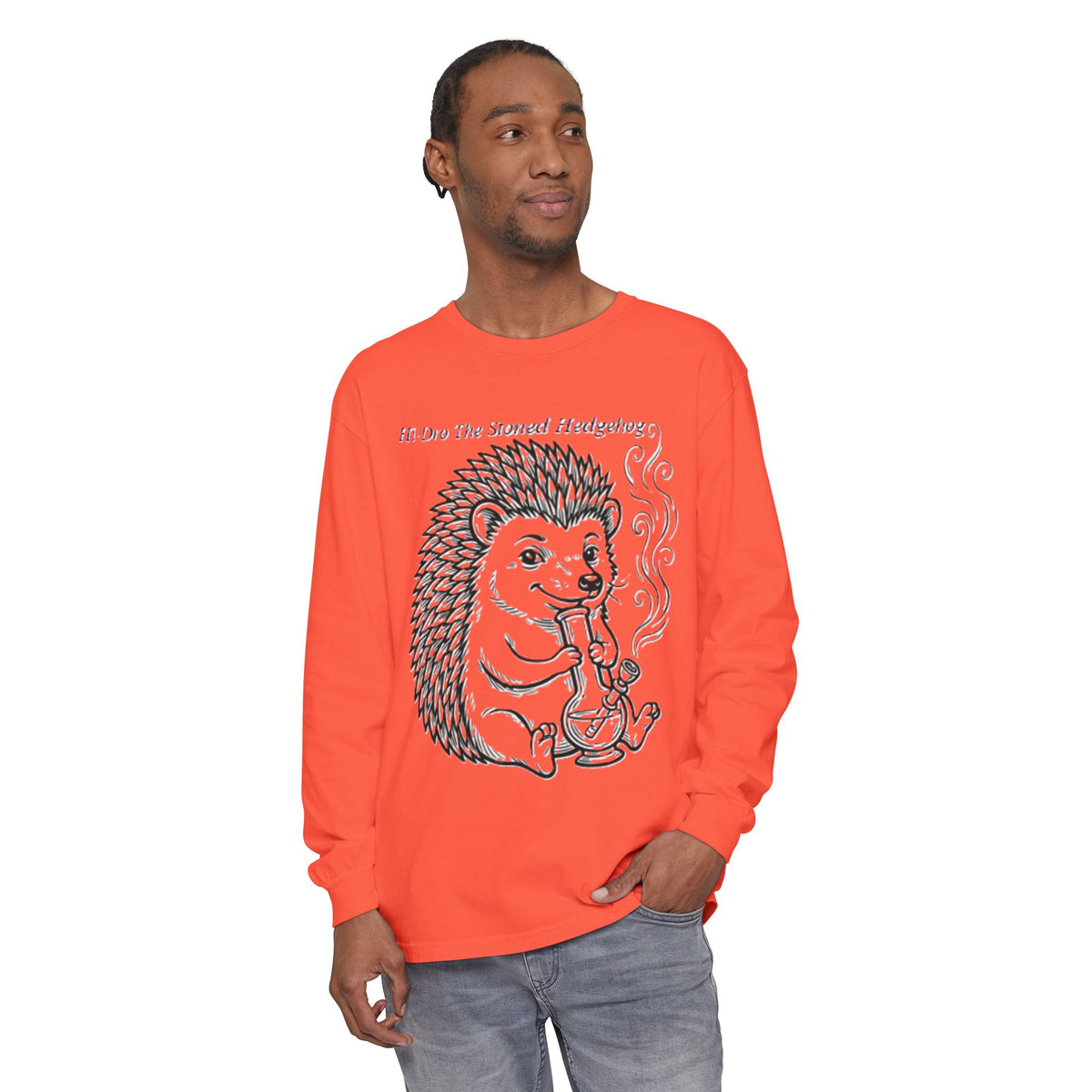 Hi I'm Hi-Dro The Stoned Hedgehog Long Sleeve T-Shirt