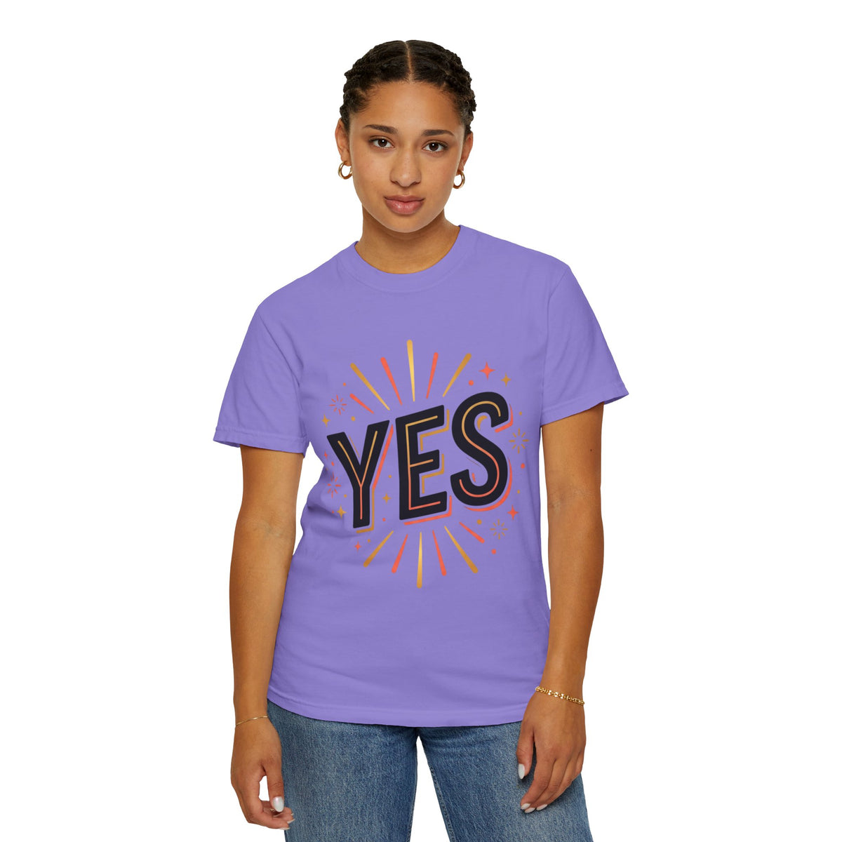 YES Graphic T-Shirt — Bold Retro Celebration Tee