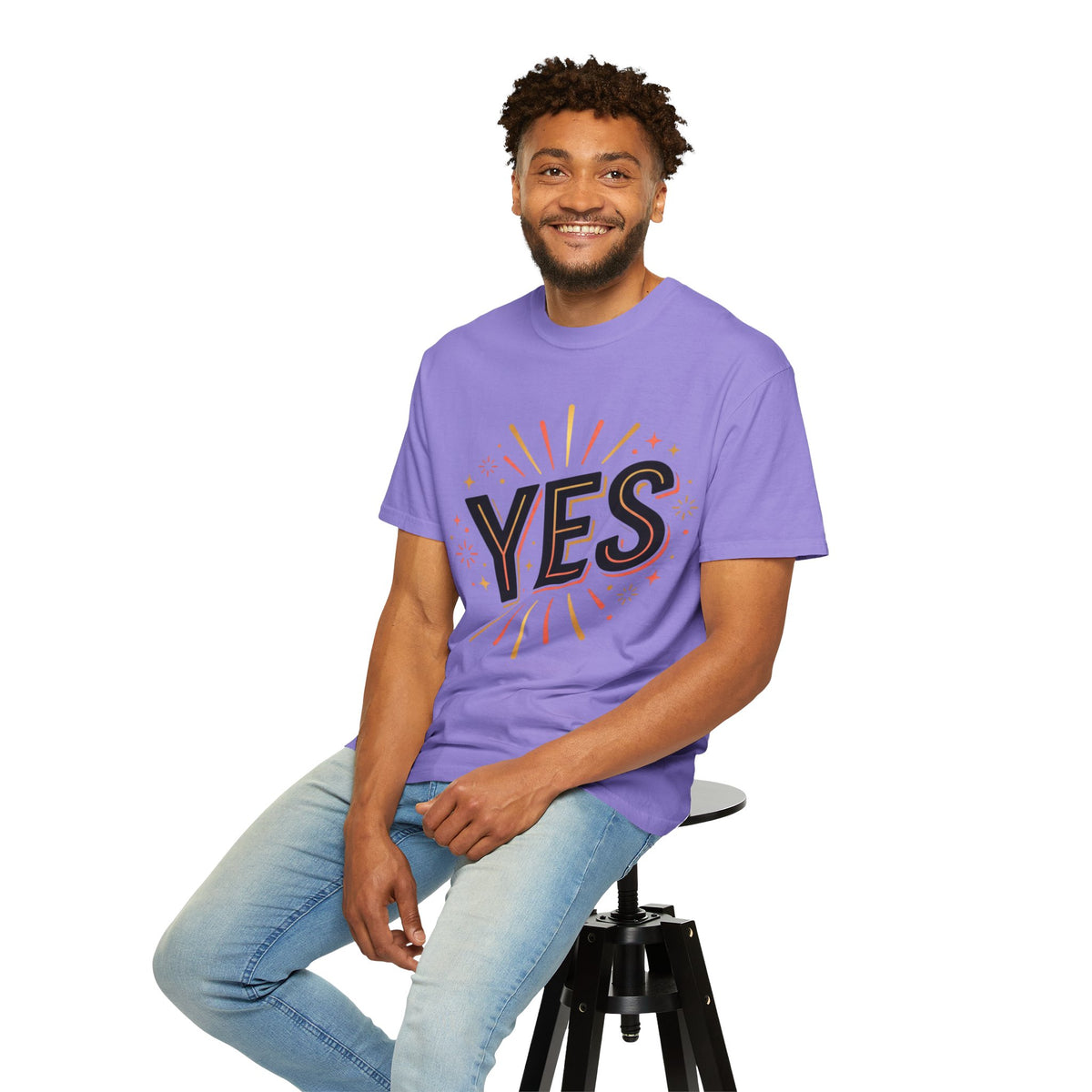 YES Graphic T-Shirt — Bold Retro Celebration Tee