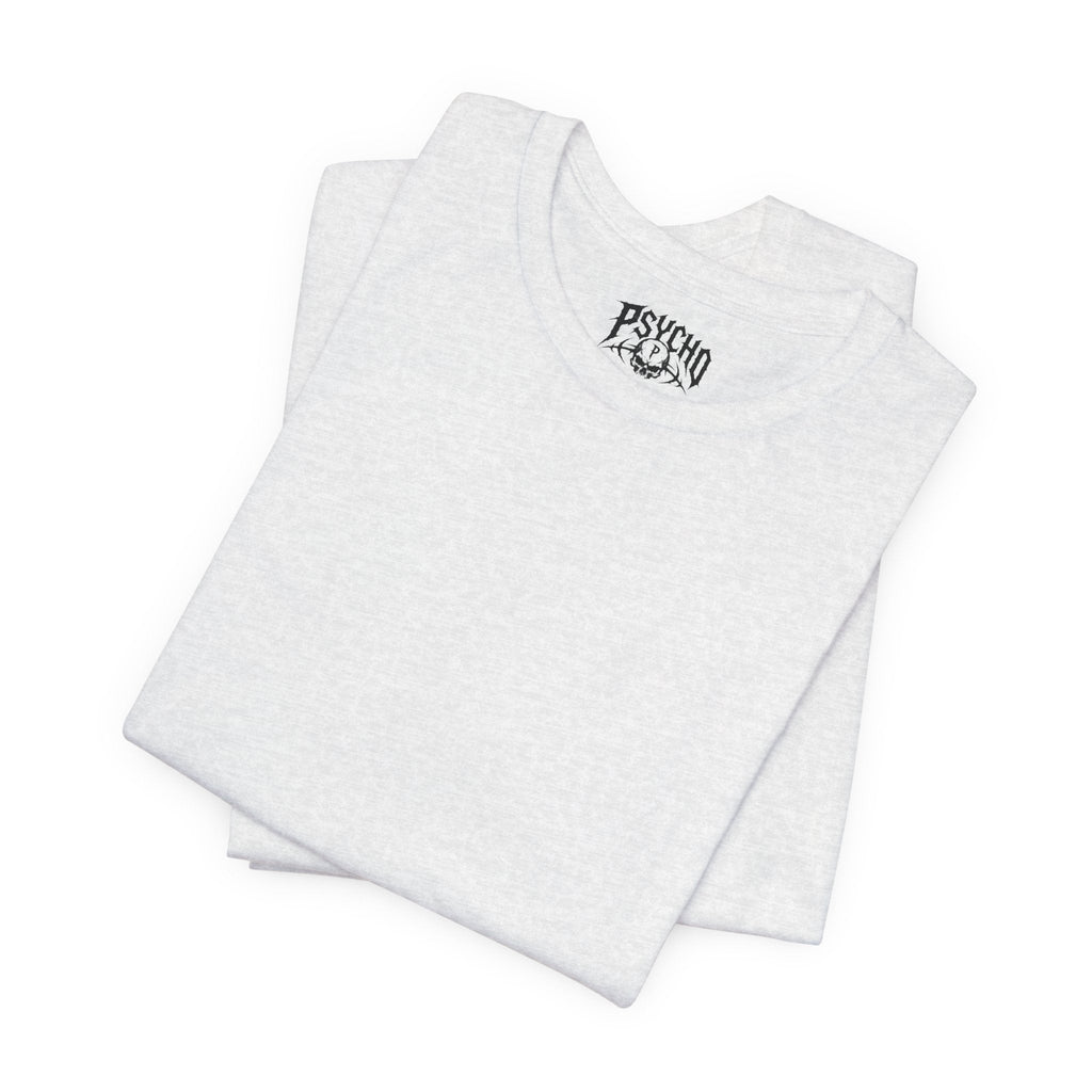 Psycho Clothing Co. Graphic Tee — Gothic Skull Logo T‑Shirt