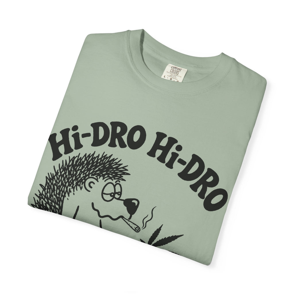 Hi-Dro The Stoned Hedgehog T-Shirt — Cute Retro Cannabis Graphic Tee