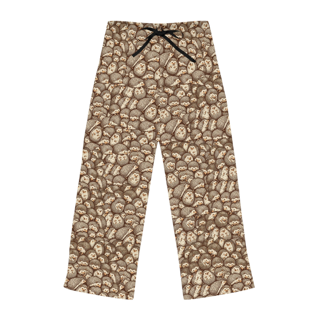 Cozy Hedgehog Print Women's Pajama Pants — Cute All-Over-Print Loungewear
