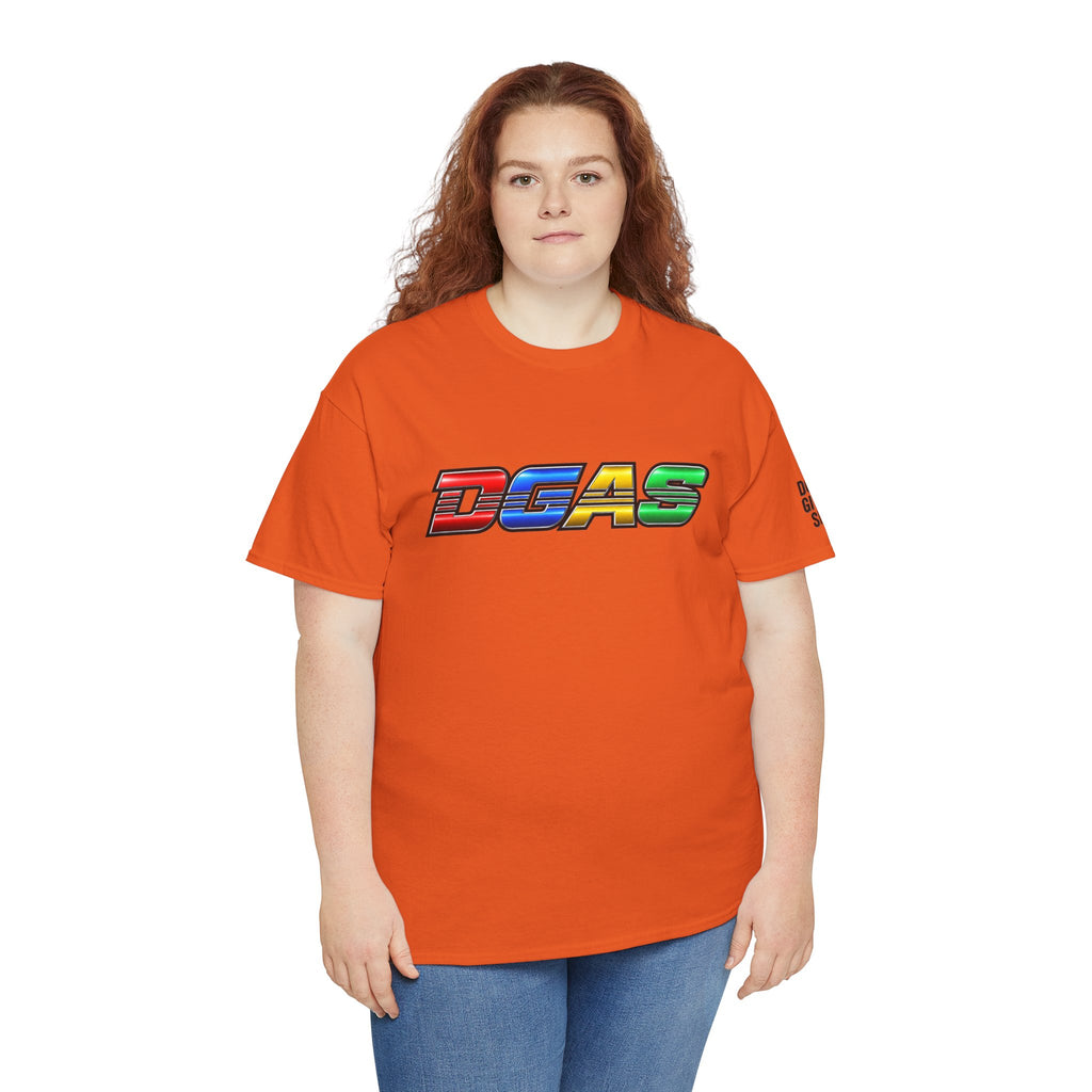 DGAS Dont Give A Shit Retro Rainbow Logo T‑Shirt