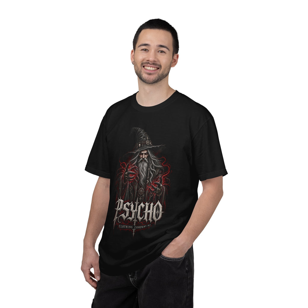 Psycho Wizard T-Shirt — Gothic Wizard Graphic Tee