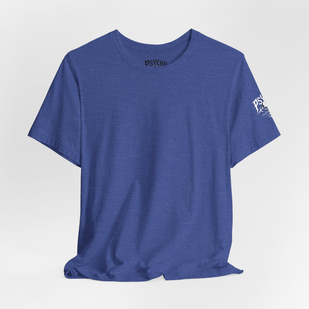 Psycho Clothing Co. Graphic Tee — Gothic Skull Logo T‑Shirt