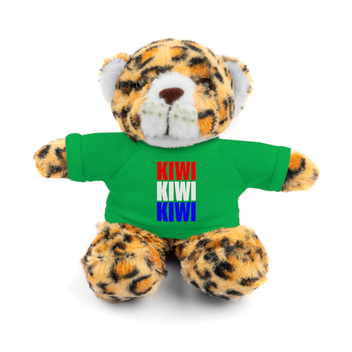 Kiwi Stripe Teddy Bear with Graphic Tee