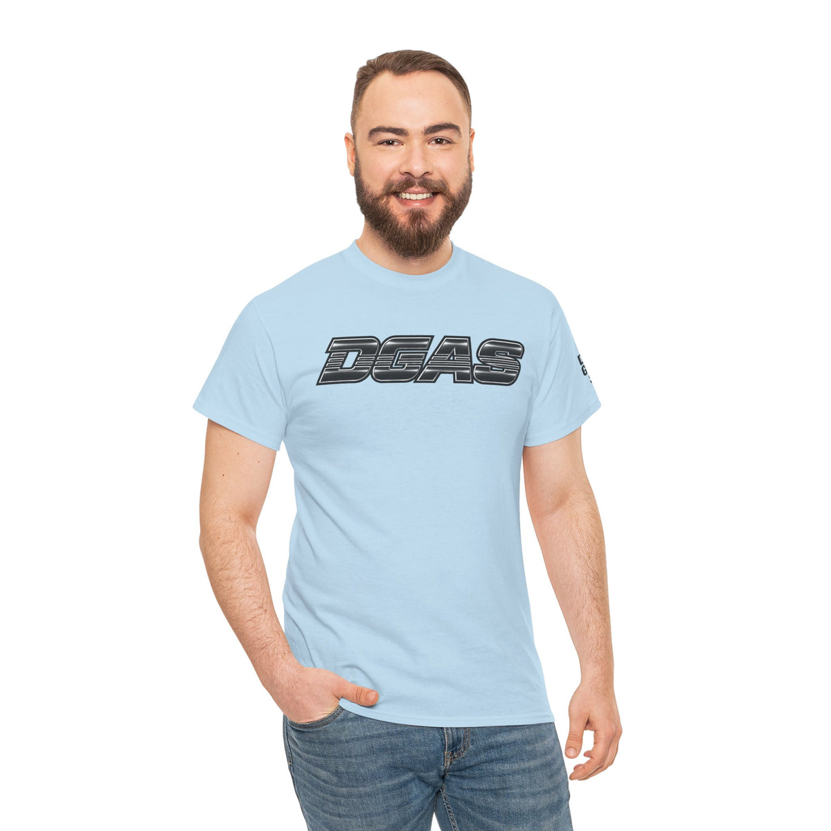 DGAS (Dont Give A Shit) Retro Logo Tee — White Graphic Short Sleeve Shirt