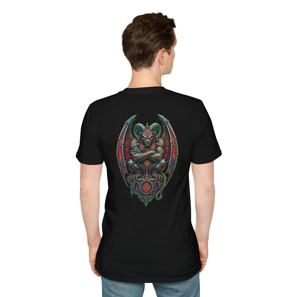 Demon Gargoyle Graphic T-Shirt — Gothic Occult Art Tee