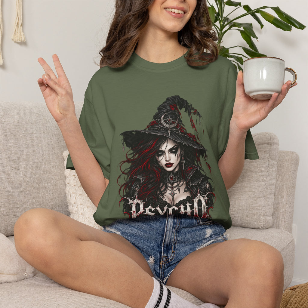 Psycho Witch Gothic Graphic T-Shirt