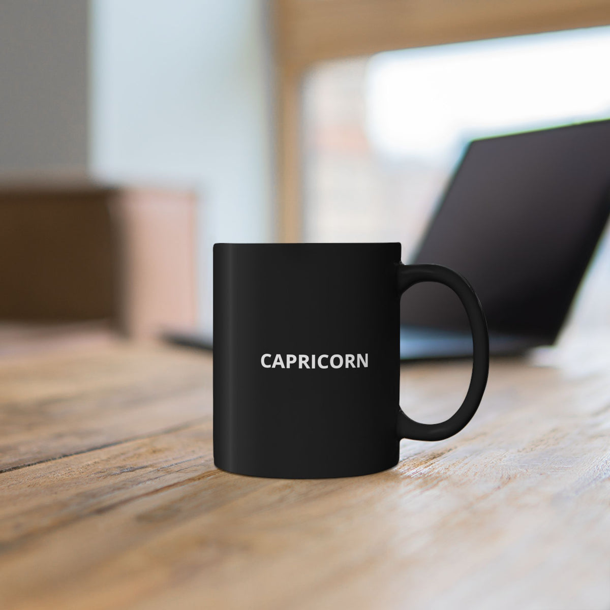 Capricorn Constellation Black Mug — Zodiac Coffee Cup (11oz/15oz)