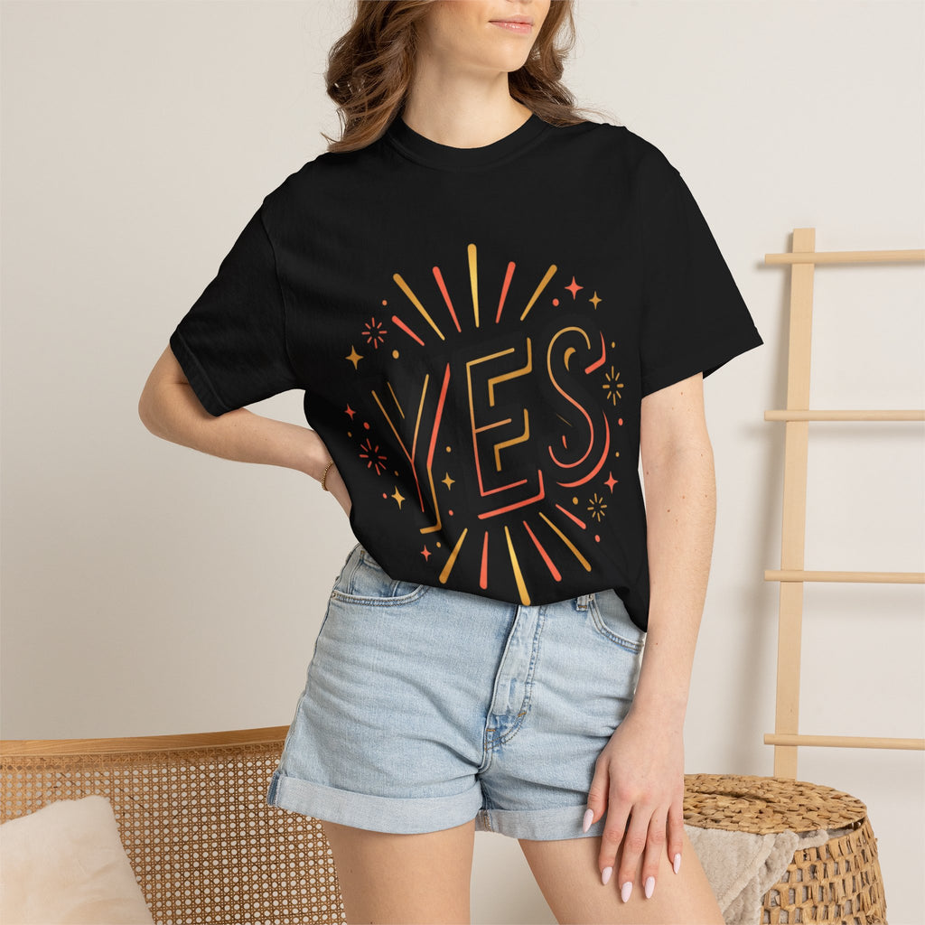 YES Graphic T-Shirt — Bold Retro Celebration Tee