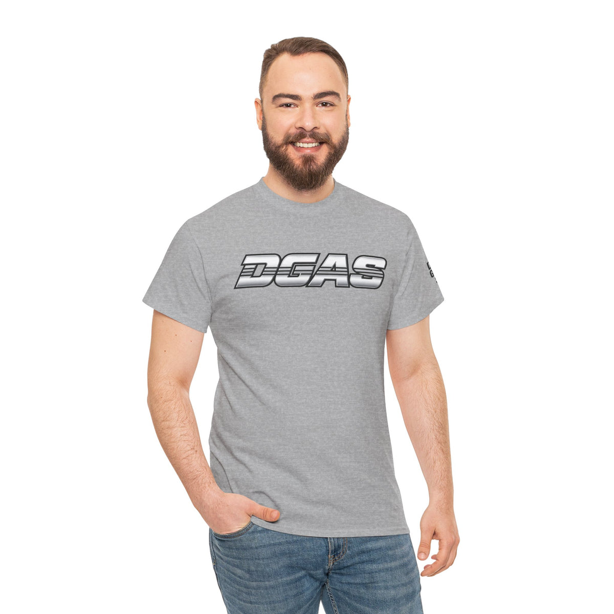 DGAS (Dont Give A Shit) Retro Logo Tee — White Graphic T-Shirt